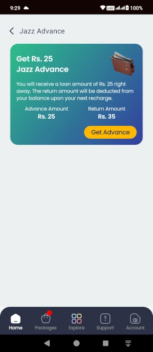 Advance Balance