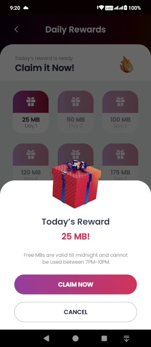 Jazz SIMOSA Daily Rewards